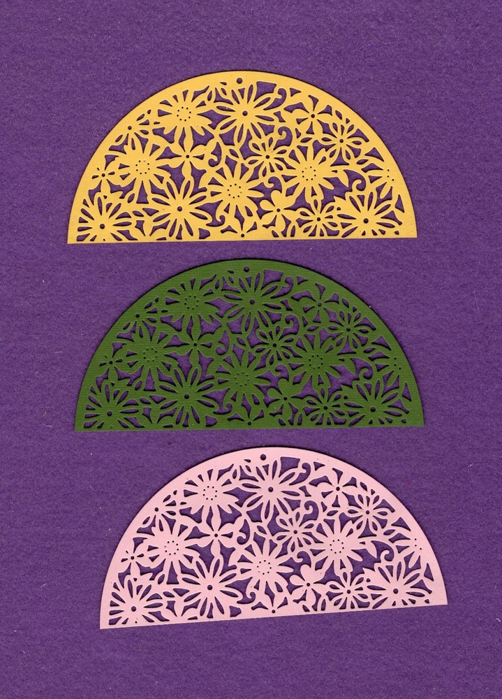 FLOWER TOPPER die cuts scrapbook cards