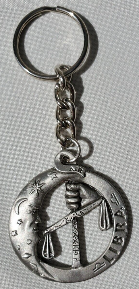 Libra Pewter Key Chain