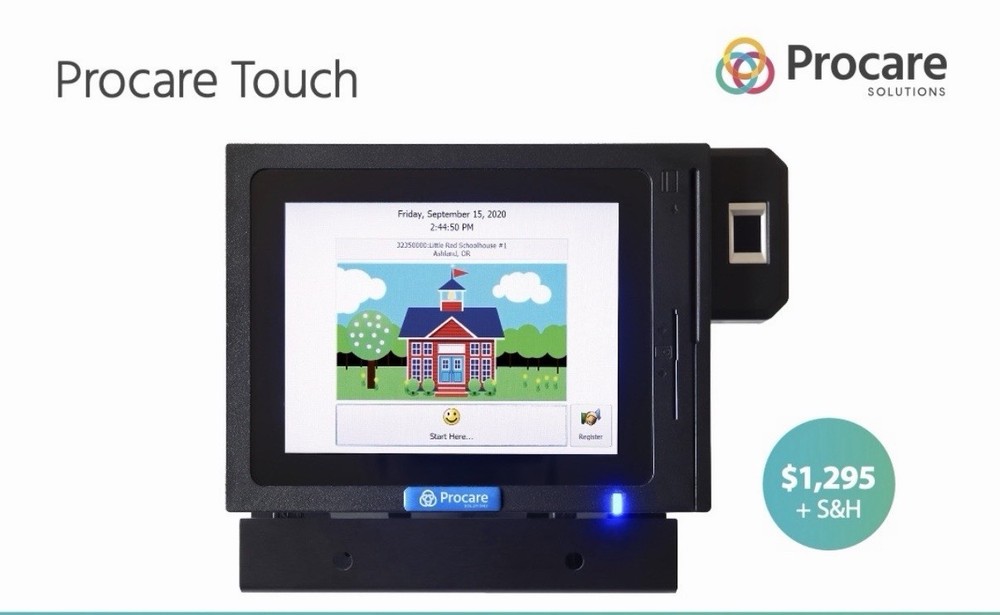 Procare 8” Flat Screen Software Computer / Touchscreen With Mount Brand New