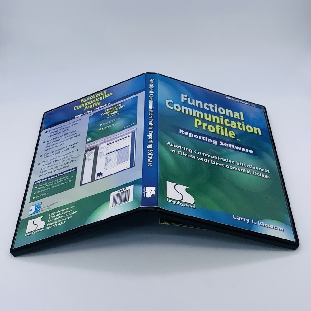 Functional Communication Profile Reporting Software Only No Manual Larry Kleiman