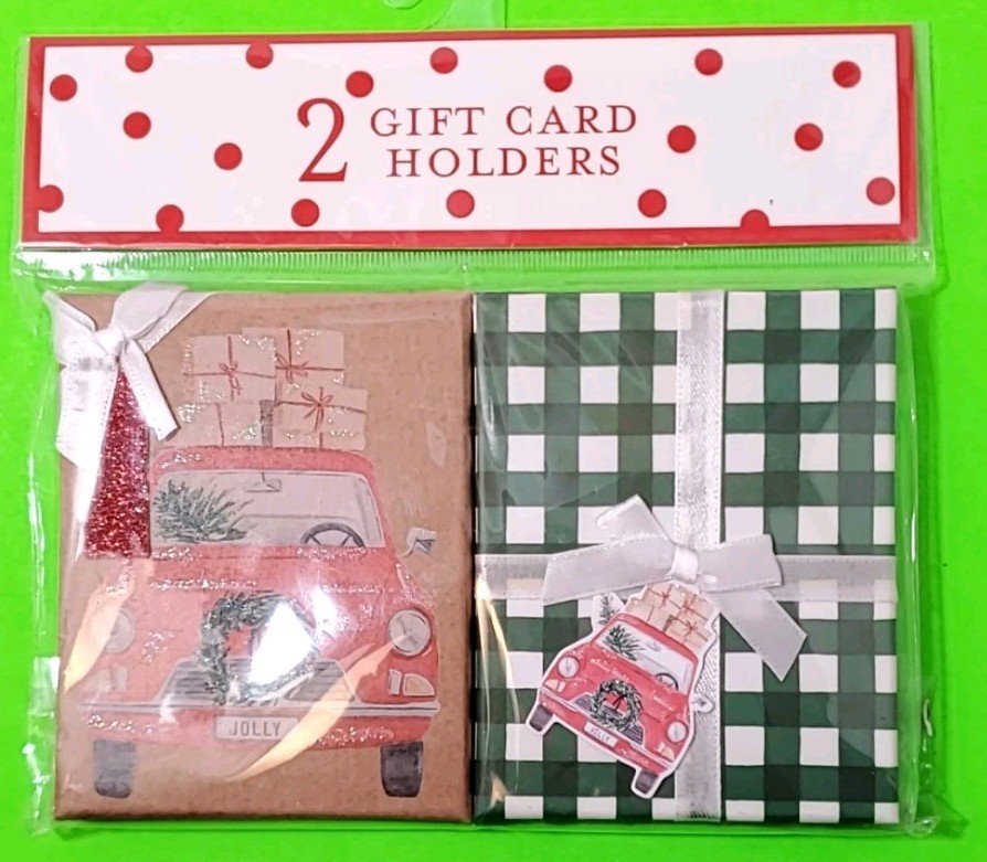 2 Gift Card Holders.