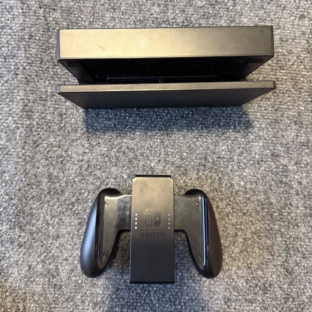 Nintendo Switch Dock Station and Joycon Grip Bundle OEM Authentic Tested