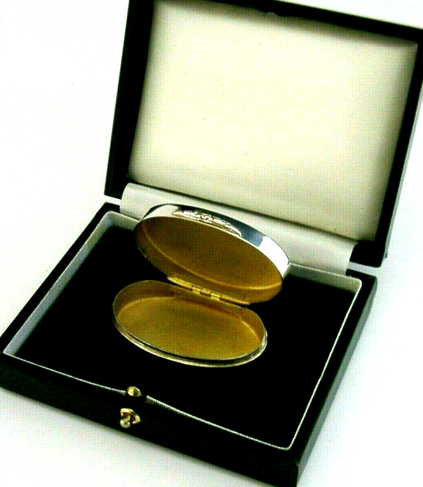 CASED BOXED SOLID STERLING SILVER BOX 1995 GALLAGHER