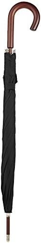 Eco Auto Open Umbrella Classic Wooden Handle