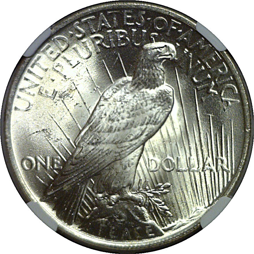 1923 Peace Dollar NGC MS-66