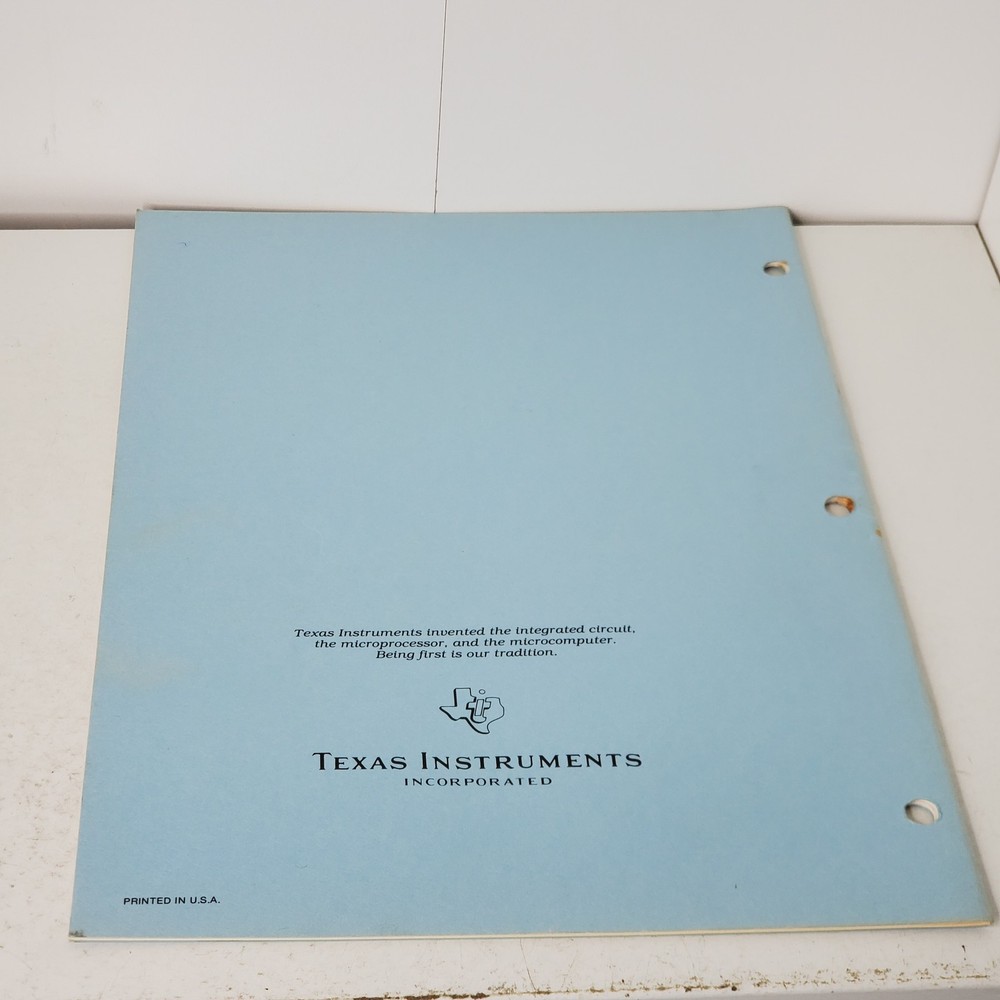 Texas Instruments PHP1250 Disk Memory Drive Manual TI Home Computer Guide 1982