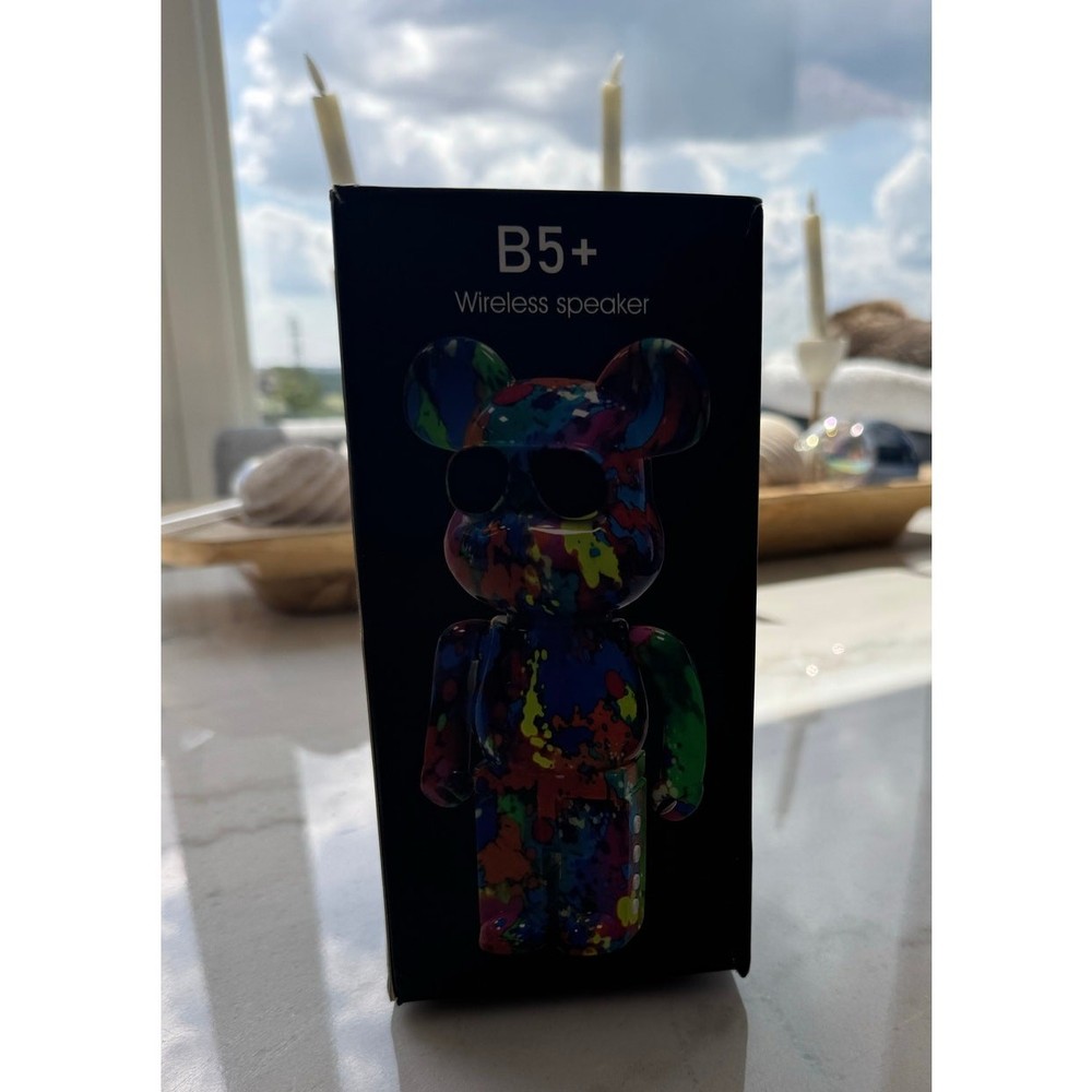 B5+ Bear Bluetooth Speaker – Fun Graffiti Design!