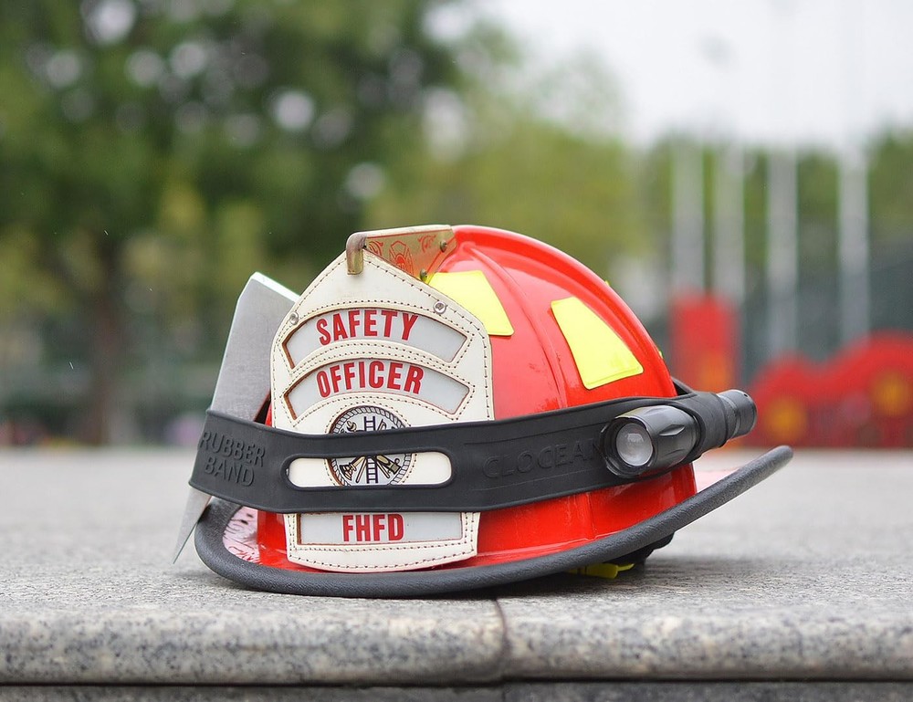2 Pack Firefighter Helmet Straps, Thickened Rubber Black