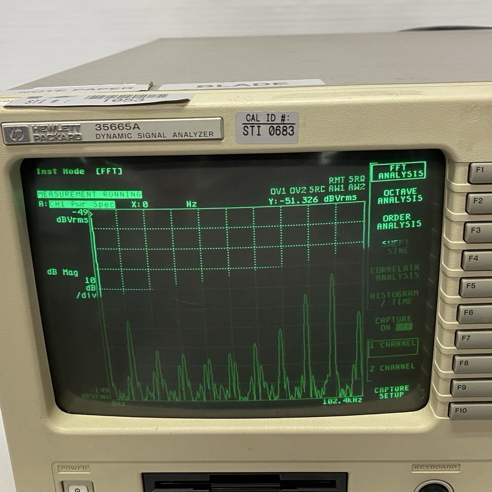 HP 35665A Dynamic Signal Analyzer Pre Owned. Read RS18
