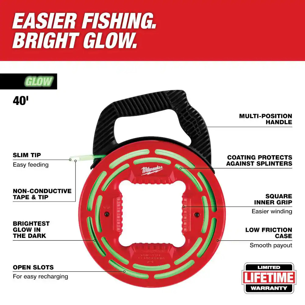 40 Ft. Glow Fish Tape