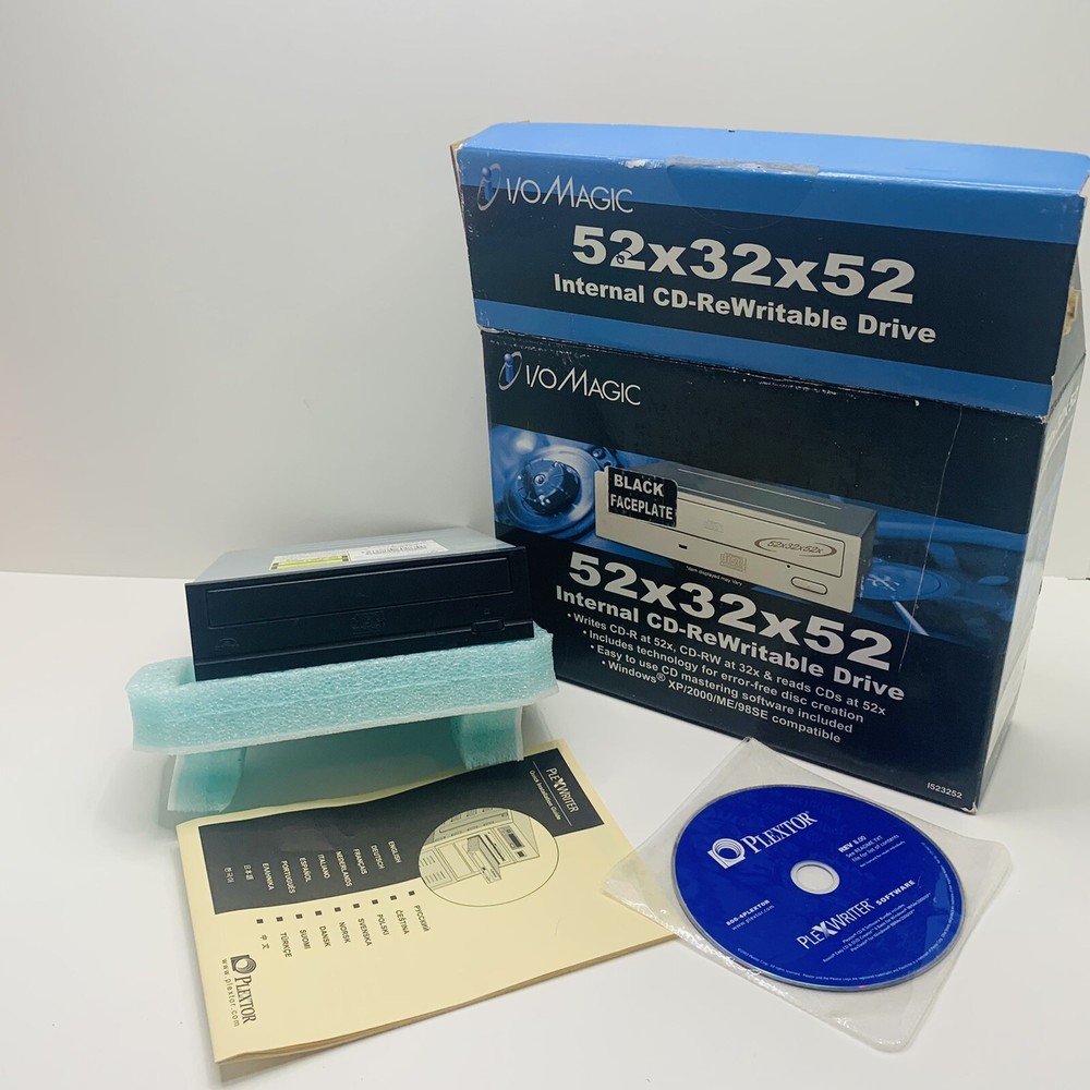 Internal CD-Rewritable Drive 52 x 32 x 52 By I/O Magic Pre Owned  - E-IDE /ATAPI