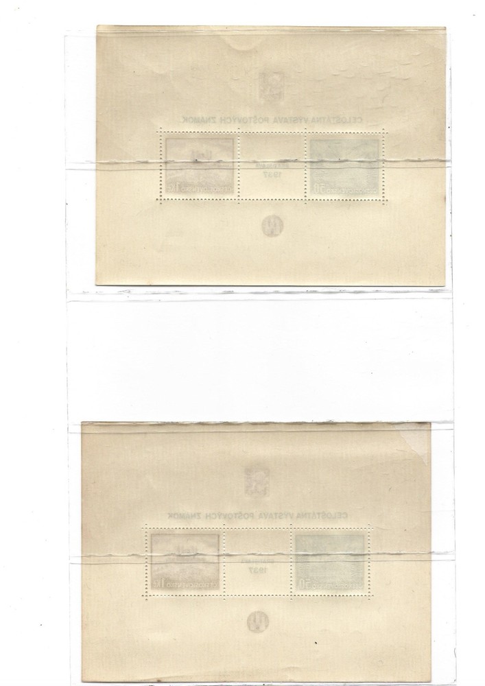 L15) Czechoslovakia Leaf Stamps 1937 MNH **