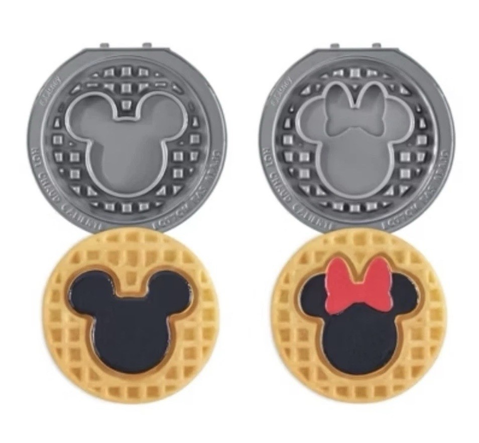 Mickey and Minnie Mouse Waffle Iron Plates For Dash Multimaker Mini - Disney