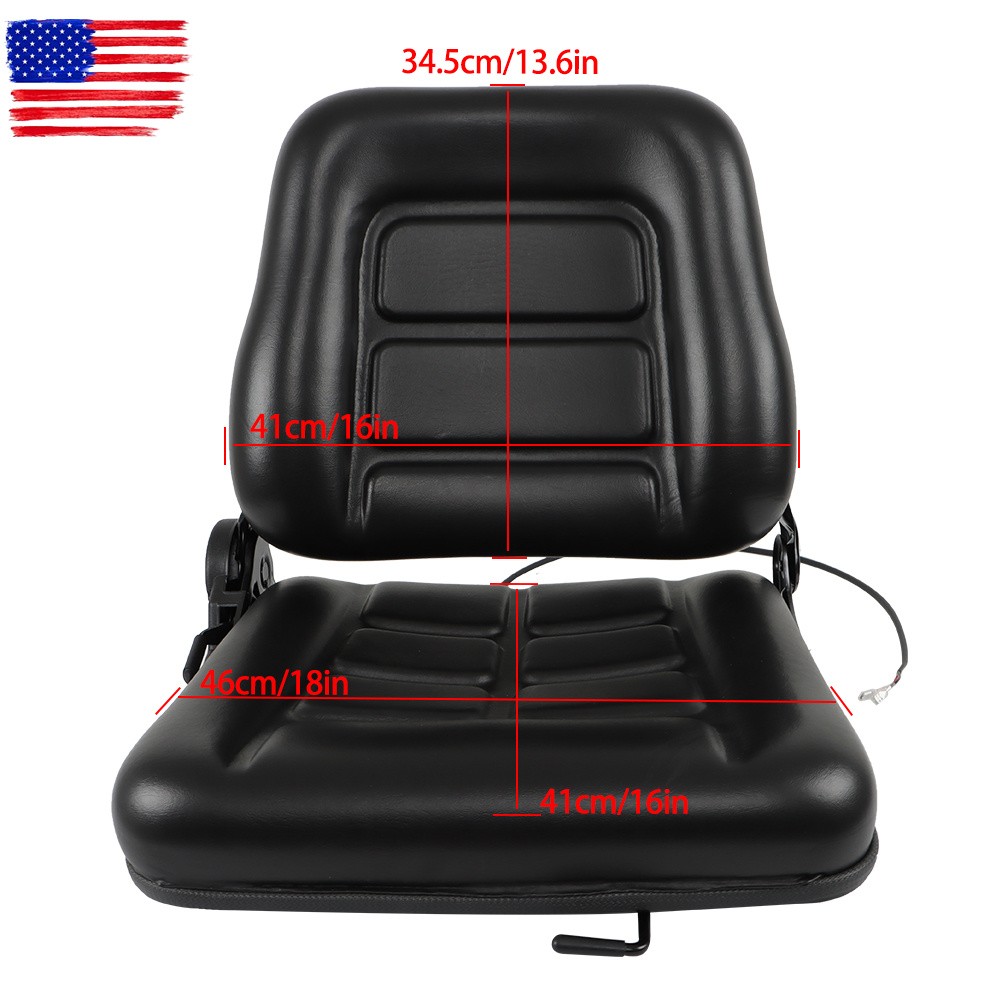 Universal Forklift Seat Back Fold Down Forklift Seatwith Adjustable Angle