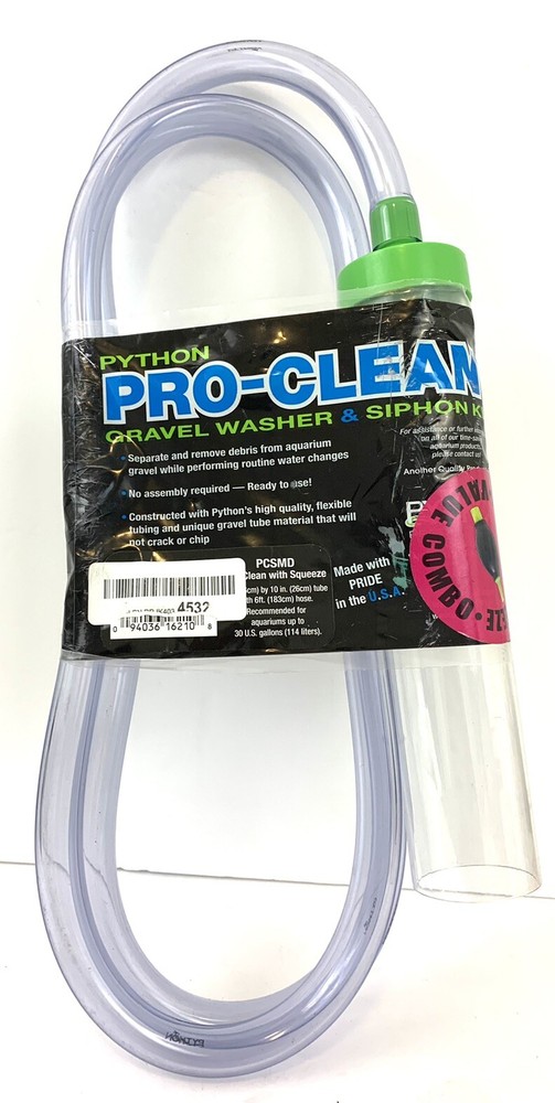 Python Pro-Clean Gravel Washer & Siphon Kit with Squeeze, Medium