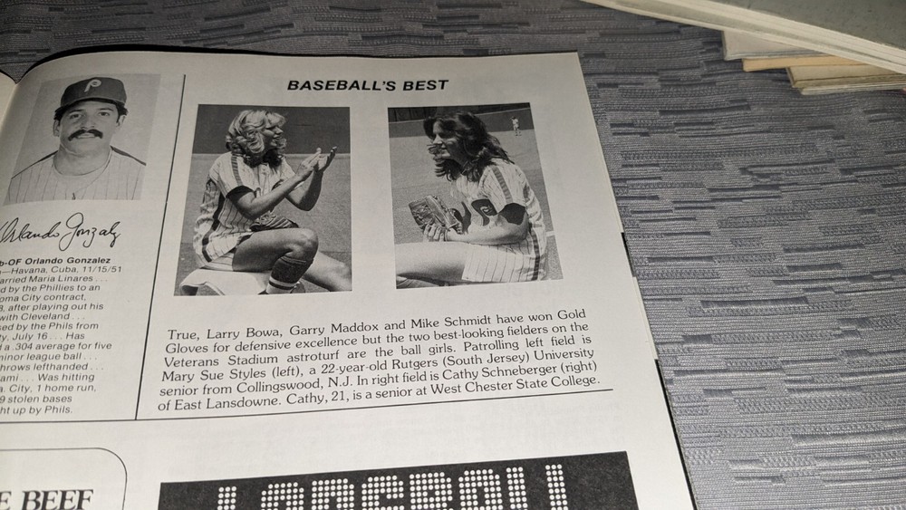 1978 Philadelphia Phillies Chicago Cubs Baseball Program Mike Schmidt