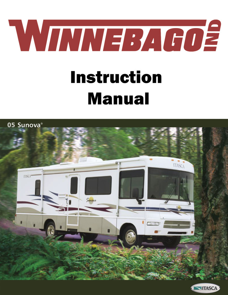 2005 Winnebago Sunova Home Owners Operation Manual User Guide Coil Bound