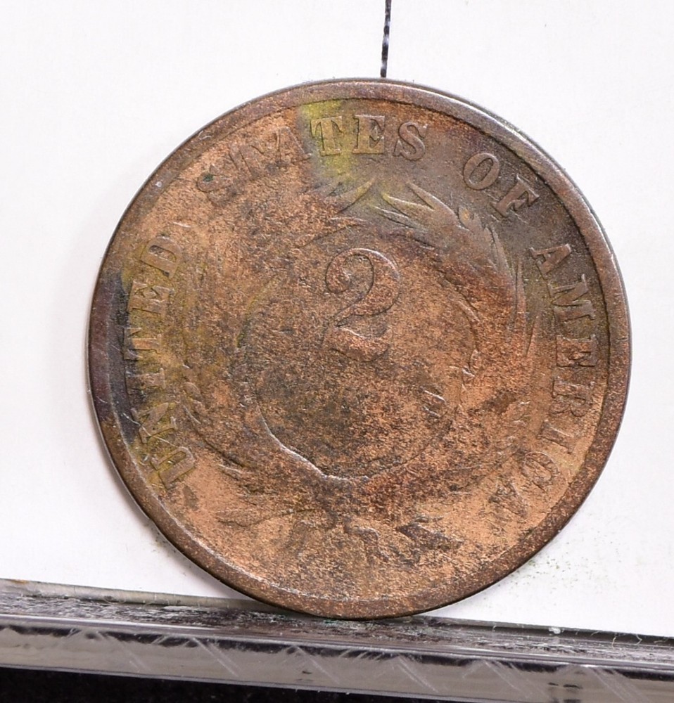 1870 Two Cent Piece - AG Details, Cleaned (#56784-K)