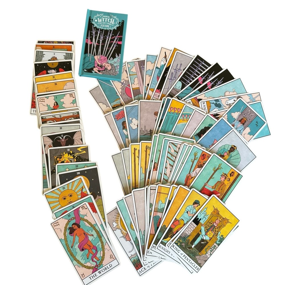 Modern Witch Tarot Deck with Book Original Deck Bonus Card