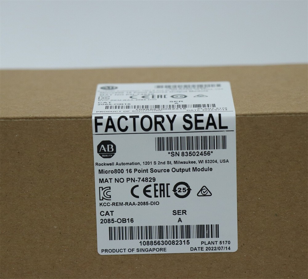 Allen-Bradley 2085-OB16 Ser A Micro800 16 Point Source Output Module US Free Tax