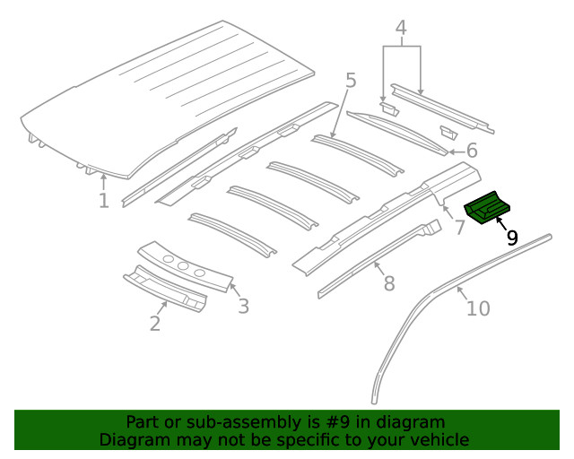 Genuine GM Inner Rail 10237378