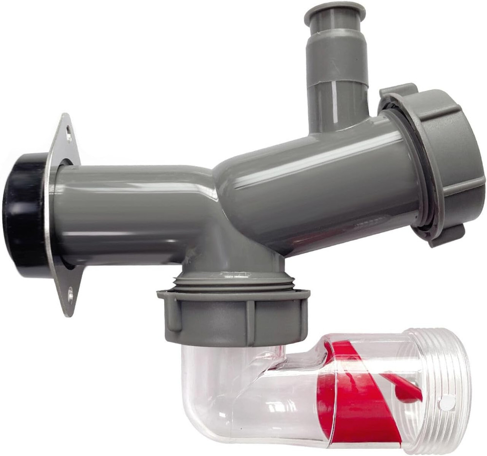 Garbage Disposal Drain Elbow Replacement Kit Includes 1.5" Trap, Flange, Gasket,
