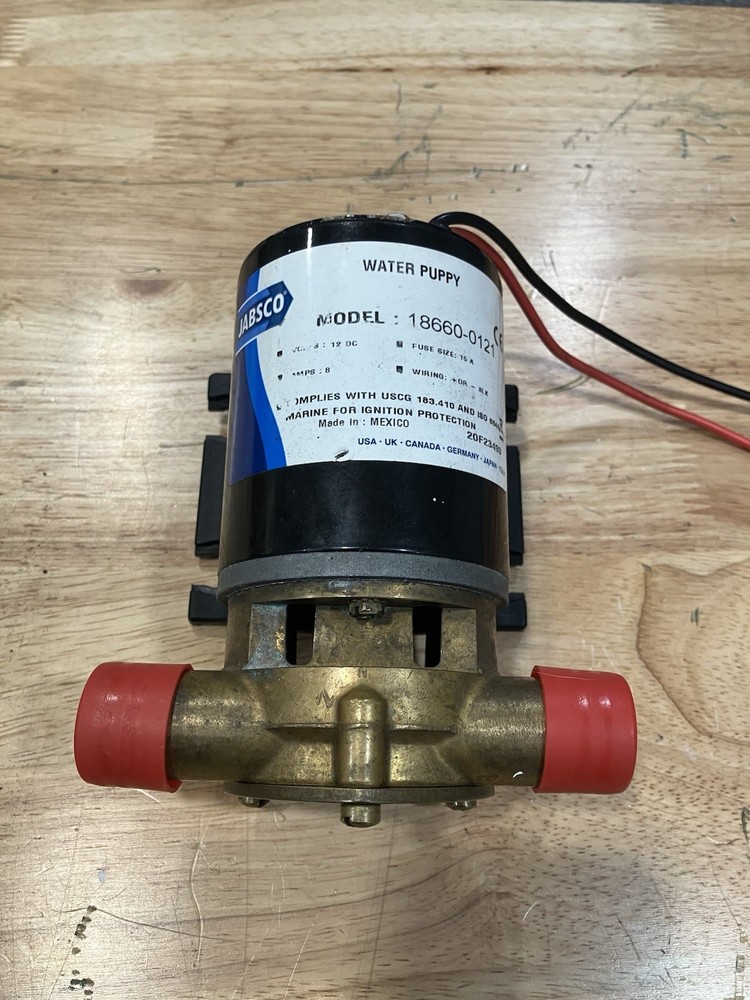 JABSCO Water Puppy Model 18660-0121 Marine Pump 12VDC