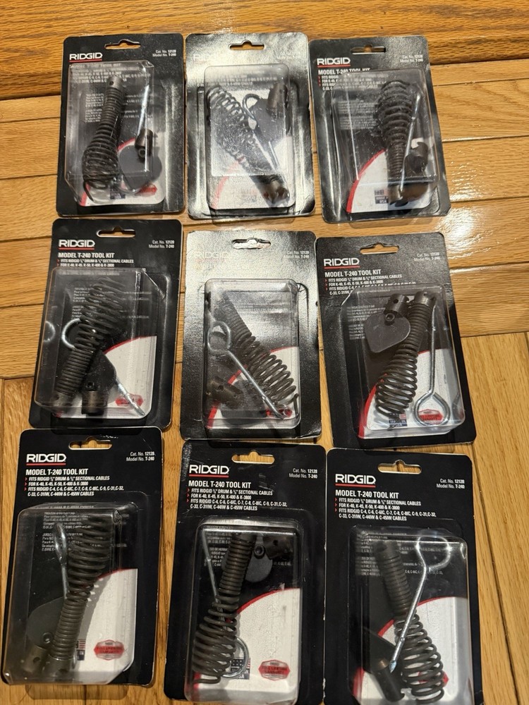 9 RIDGID T-240 TOOL KIT