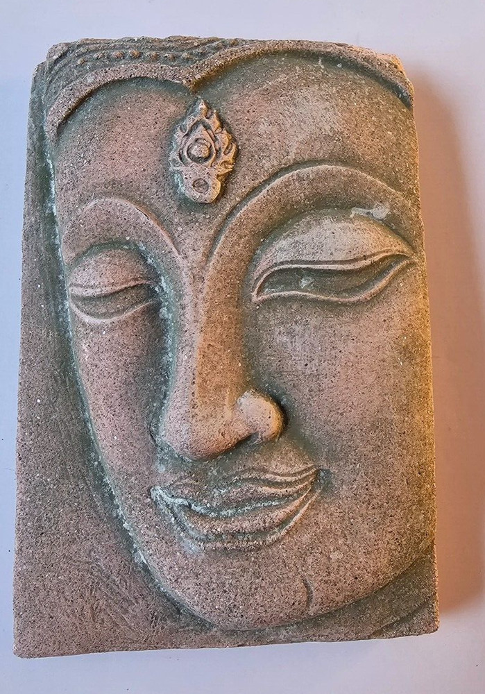Buddha Ceramic/Clay Art Tile 4x2.75"