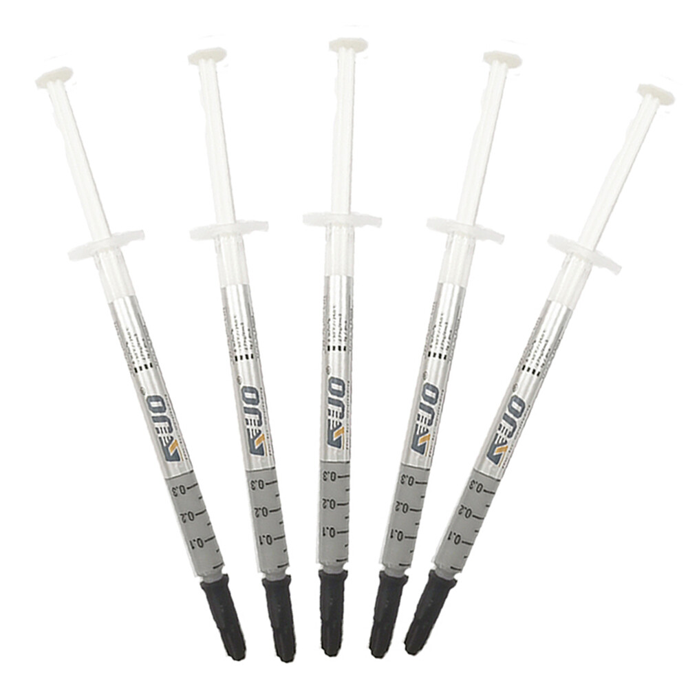 5pcs High Performance Gold Thermal Grease CPU Heatsink Compound Paste Syringe