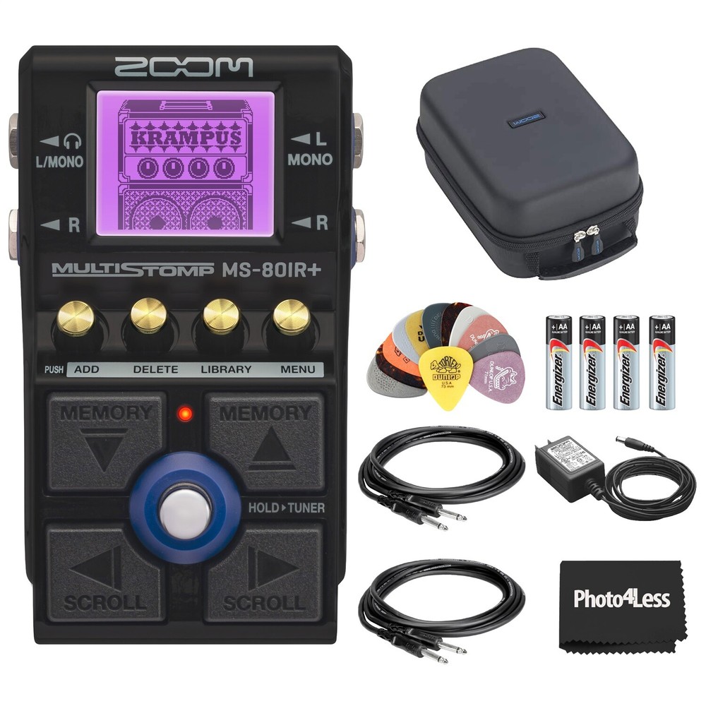 Zoom MS-80IR+ Multistomp Multi-layer IR Pedal Bundle