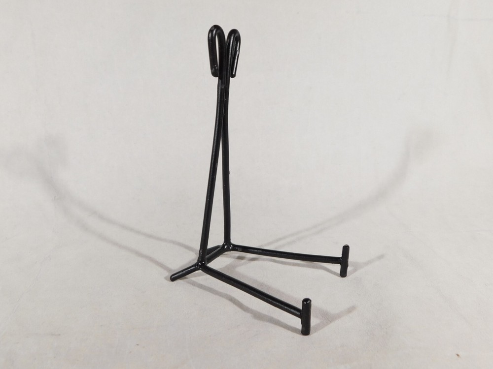 Easel Display Stand with Scroll Design! Black Iron Medium Size