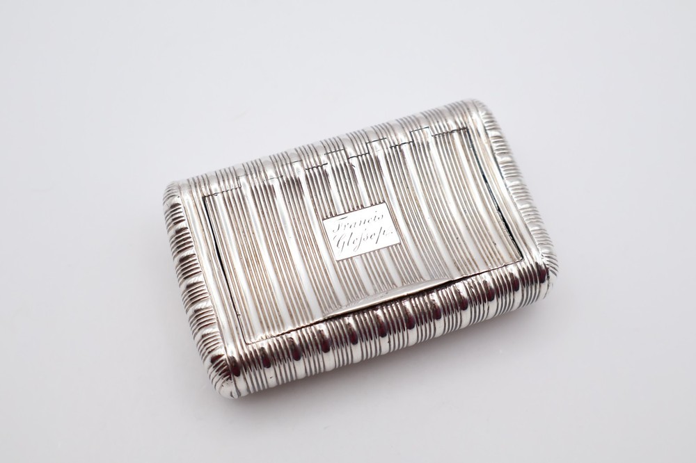Quality Antique Solid Silver Large Snuff Box Hallmarked Birmingham C.1800