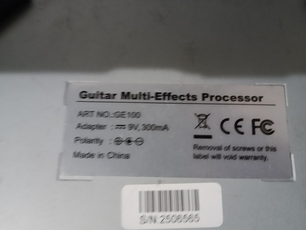 MOOER GE100 Multi-Effects Guitar Processor Pedal