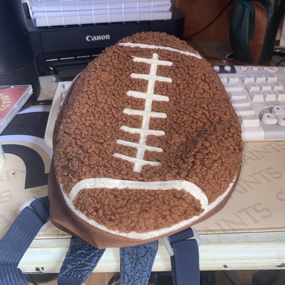 Football Shaped  backpack Adjustable Straps
