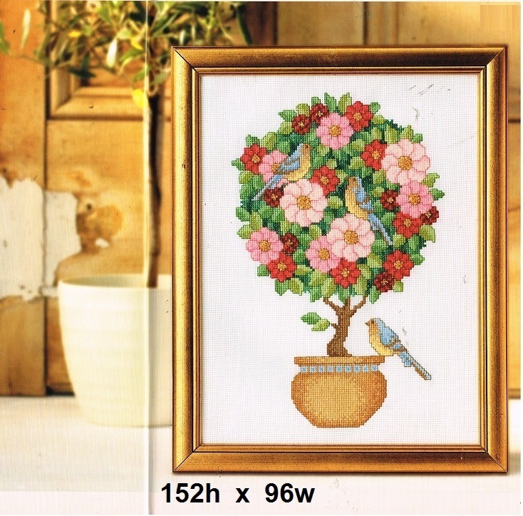GORGEOUS ELEGANT TOPIARY   CROSS  STITCH   PATTERN ONLY   ALS  RR