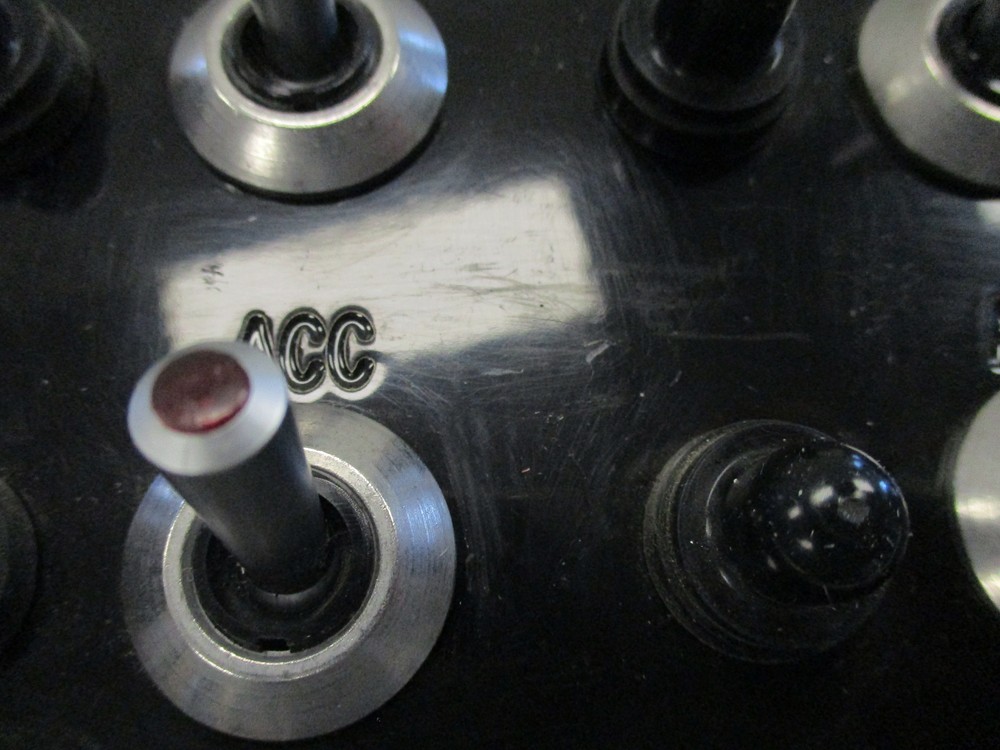 TOGGLE SWITCH PANEL 10 13/16" X 4 7/8" BLACK MARINE BOAT