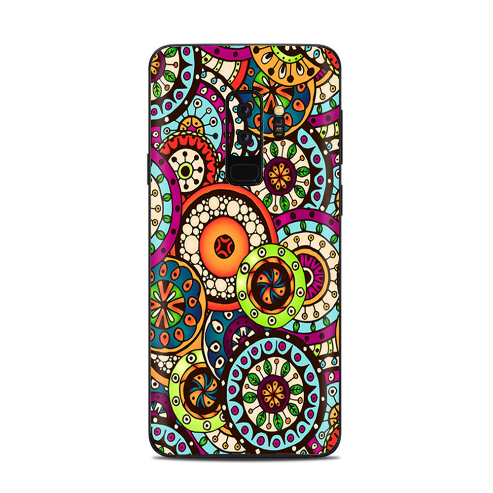 Samsung Galaxy S9 Plus Skins Decals - Ethnic Circles Pattern