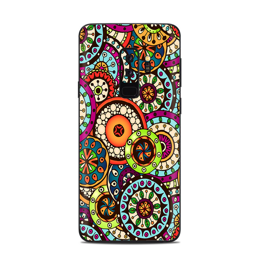 Samsung Galaxy S9 Plus Skins Decals - Ethnic Circles Pattern