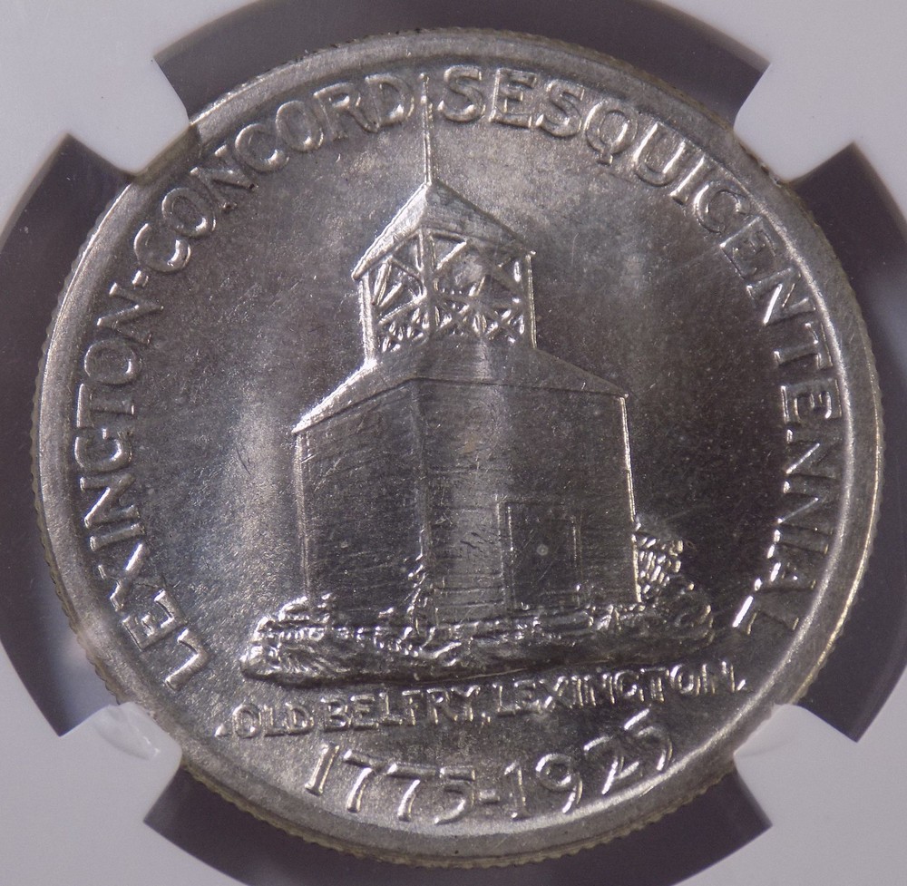 1925 50c Lexington Commemorative Half Dollar NGC MS 66
