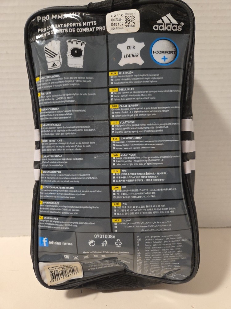 Adidas Expert Training Pro Combat MMA Mitts adicsgm041 Medium