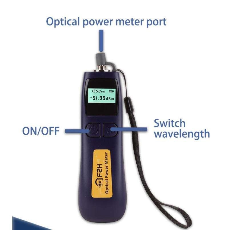 Optical Power Meter a handheld mini OPM for ftth work with Visual Fault Locator