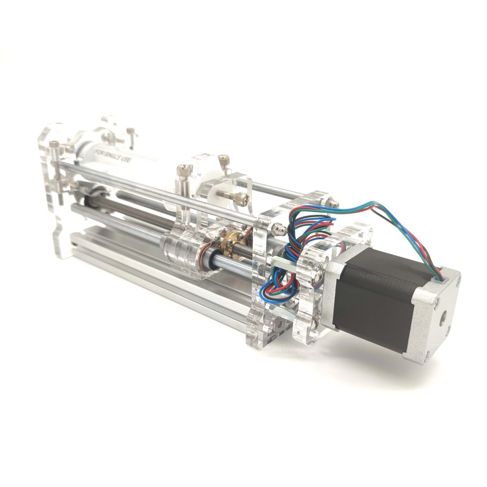 DIY syringe pump usage stepper motor linear actuator