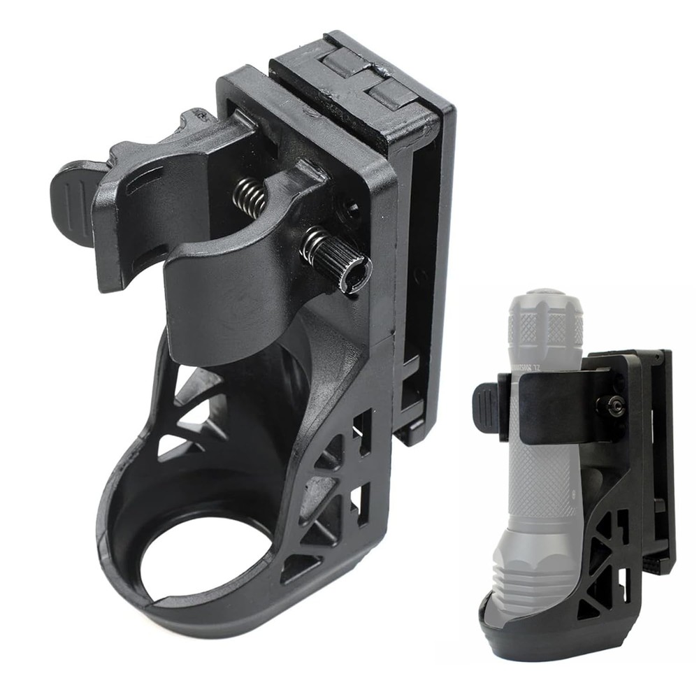 Tactical Flashlight Holster,Flashlight Holster for Belt, Black