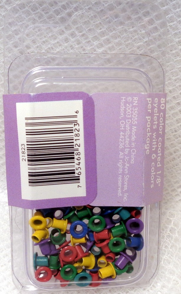 JOANN SCRAP ESSENTIALS 1/8" Eyelets 80/pack (NEW)