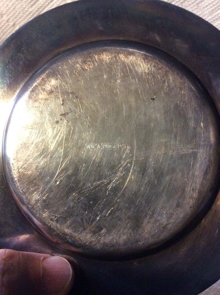 OLD SILVERPLATE WM ROGERS ABC HEY DIDDLE DIDDLE CHILDS PLATE