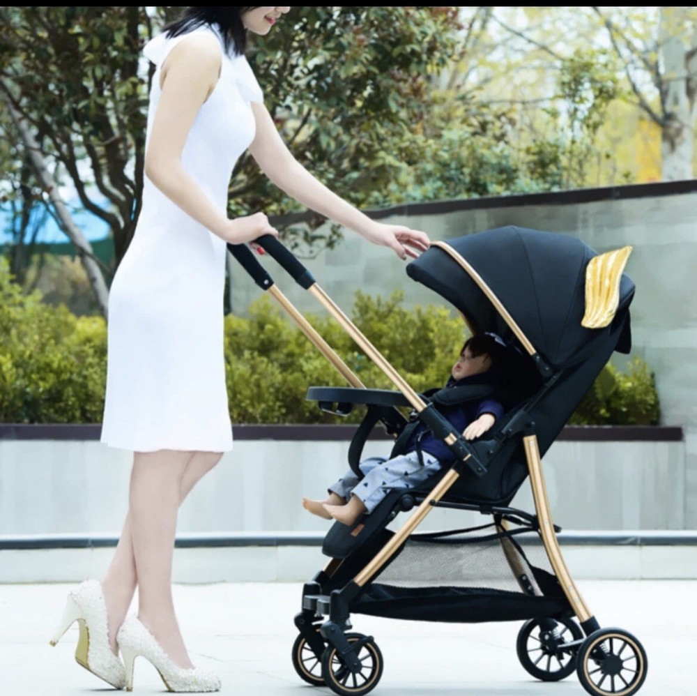 Baby Stroller Two-way light Stroller One-button Travel Portable