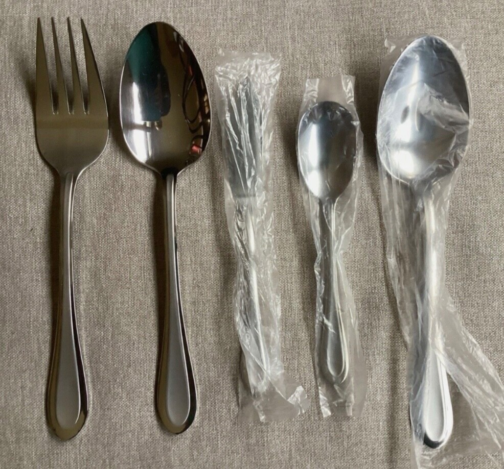 Oneida Joanne (Stainless) Flatware 5 piece Hostess Serving Set - New