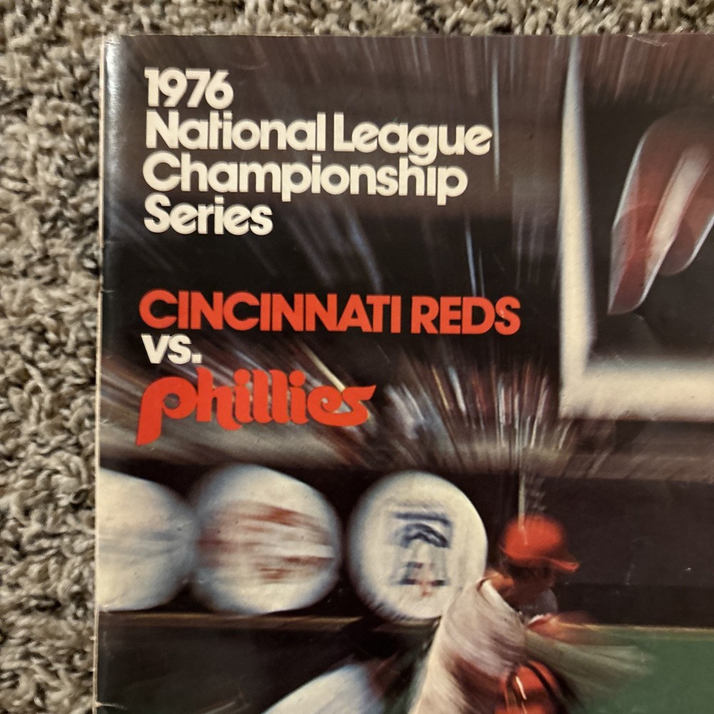 1976 NLCS Baseball Program - Cincinnati Reds at Philadelphia Phillies