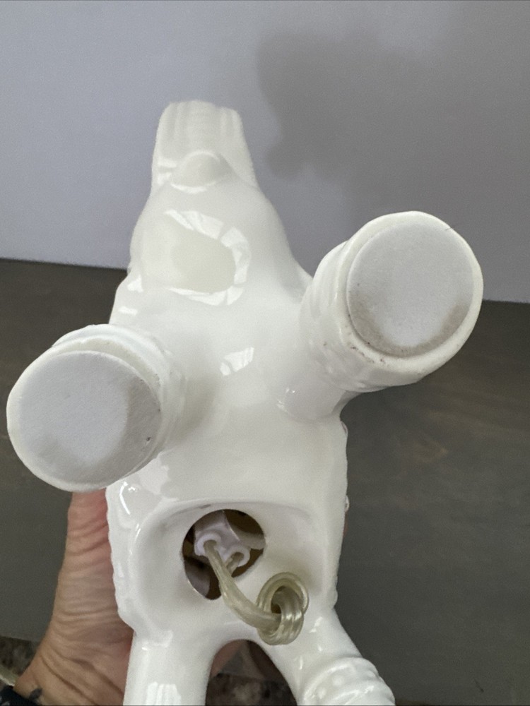 White Ceramic Elephant Night Light Tested Works